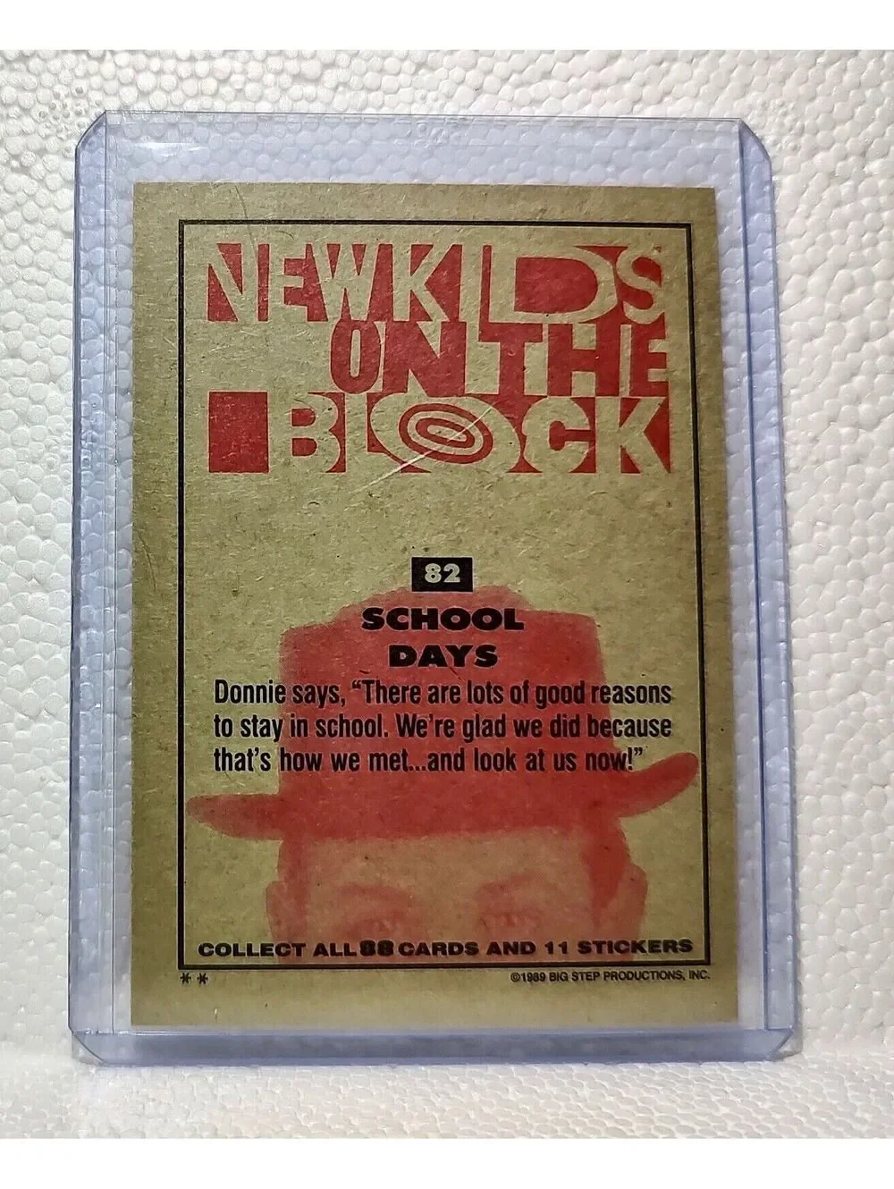 School Days 1989 New Kids on the Block #82 Trading Card